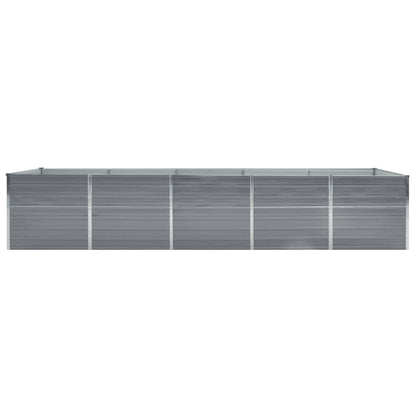 Letto Rialzato in Acciaio Zincato 400x80x45 cm Grigio