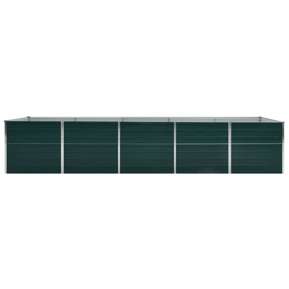 Letto Rialzato in Acciaio Zincato 400x80x45 cm Verde