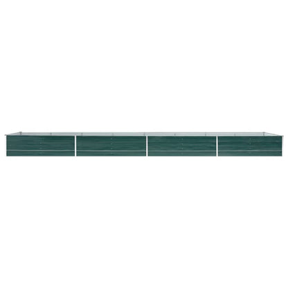 Letto Rialzato Giardino in Acciaio Zincato 600x80x45 cm Verde