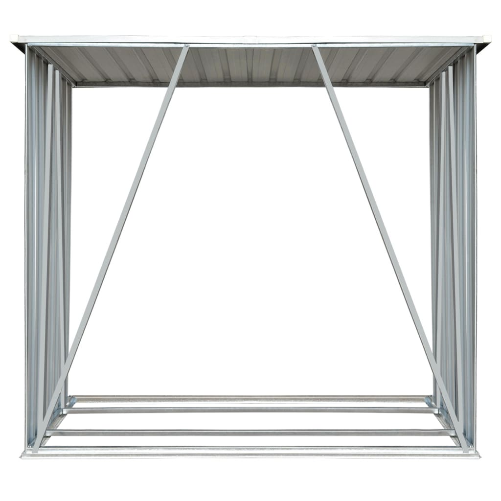 Capannone da Giardino in Acciaio Zincato 163x83x154 cm Marrone