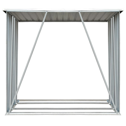 Capannone da Giardino in Acciaio Zincato 163x83x154 cm Marrone