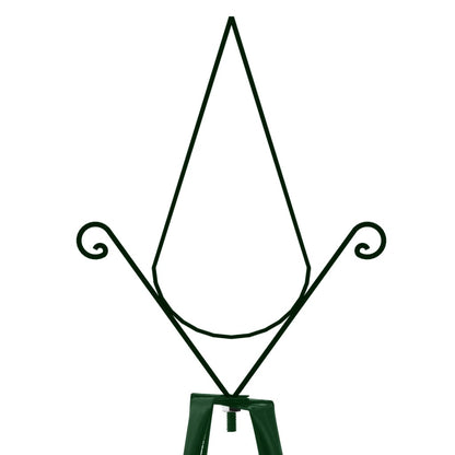 Supporti per Piante 2 pz Verde Scuro 35x35x195 cm in Ferro