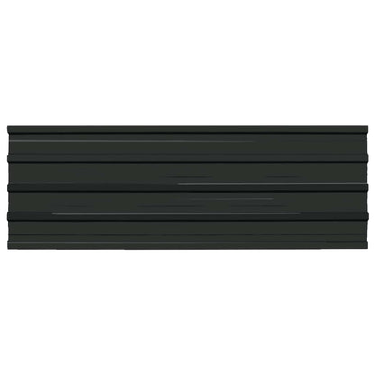 Pannello per tetto 12 pcs Antracite 129 x 45 cm Acciaio zincato
