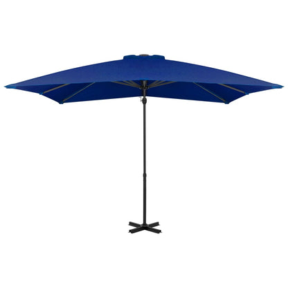 Ombrellone a Sbalzo con Palo in Alluminio Azzurro 250x250 cm