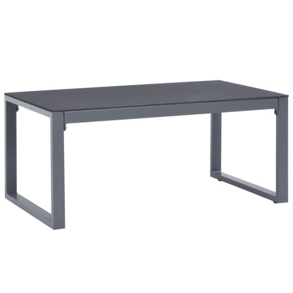 Tavolino da Salotto 90x50x40 cm in Alluminio