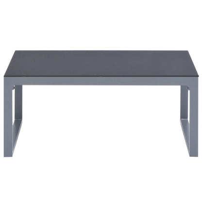 Tavolino da Salotto 90x50x40 cm in Alluminio