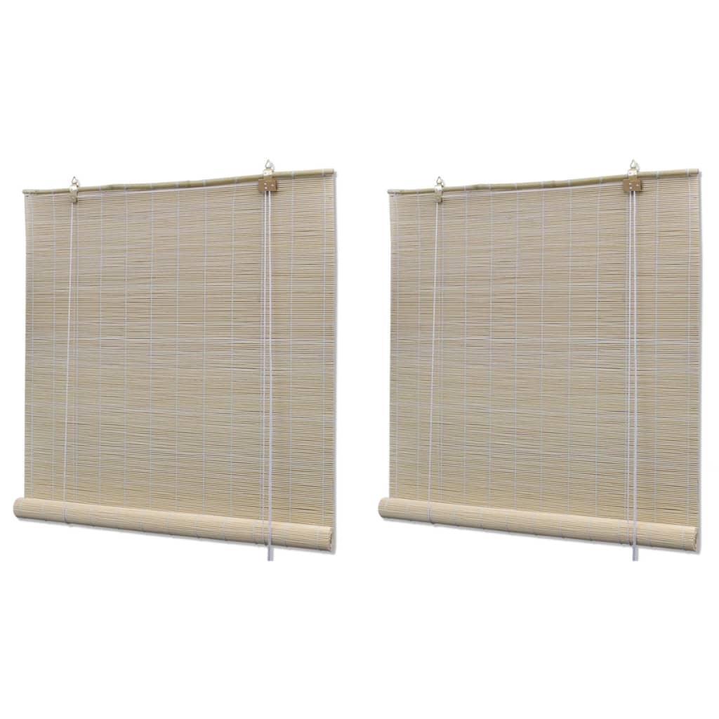 Tende a Rullo in BambÃ¹ 2 pz 120x160 cm