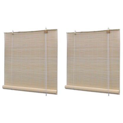Tende a Rullo in BambÃ¹ 2 pz 120x160 cm
