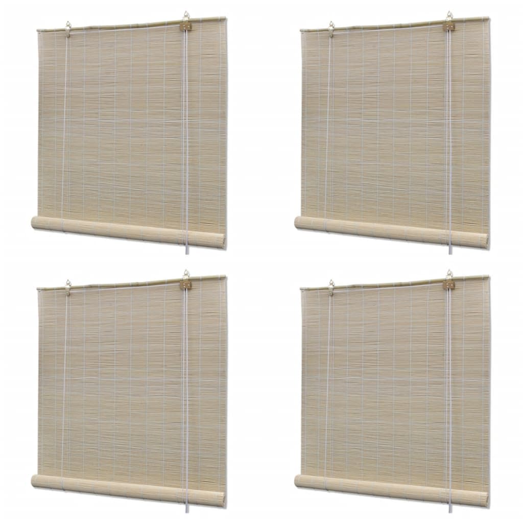 Tende a Rullo in BambÃ¹ 4 pz 120x160 cm