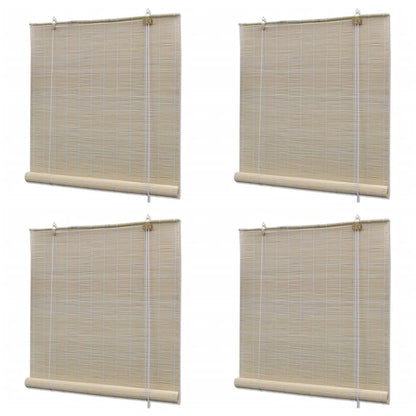 Tende a Rullo in BambÃ¹ 4 pz 120x160 cm