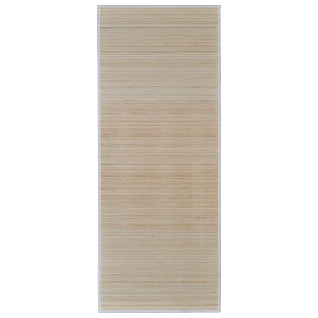 Tappeti Rettangolari in BambÃ¹ Naturale 2 pz 120x180 cm
