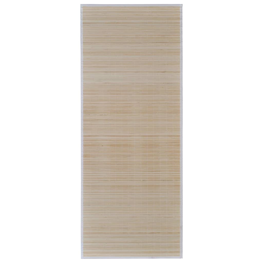 Tappeti Rettangolari in BambÃ¹ Naturale 4 pz 120x180 cm