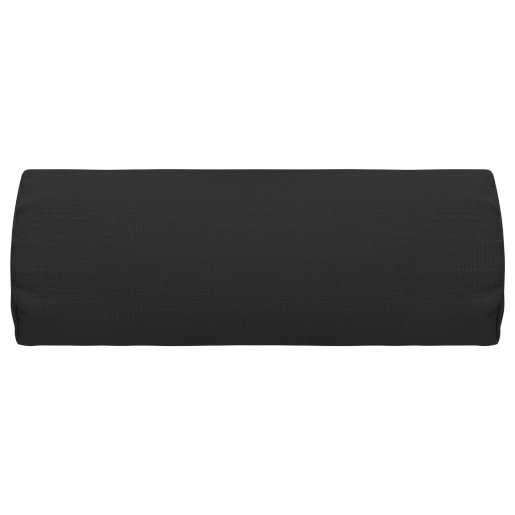 Poggiatesta per Sdraio Nero 40x7,5x15 cm in Textilene