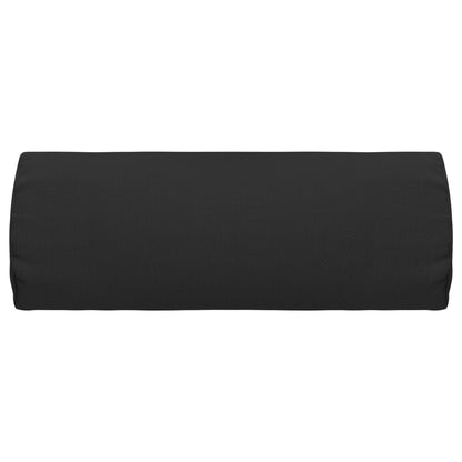 Poggiatesta per Sdraio Nero 40x7,5x15 cm in Textilene