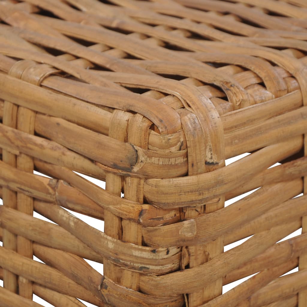 Tavolino da Salotto 47x47x28 cm in Rattan Naturale
