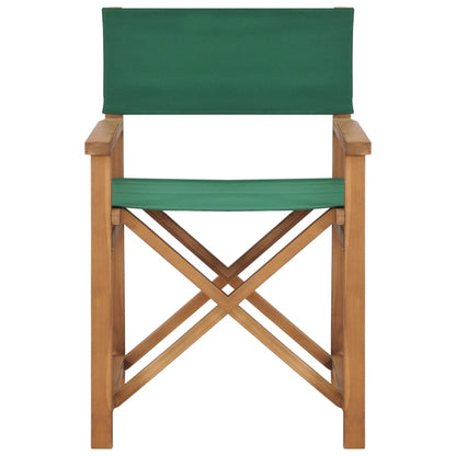 Sedia da Regista in Legno Massello di Teak Verde