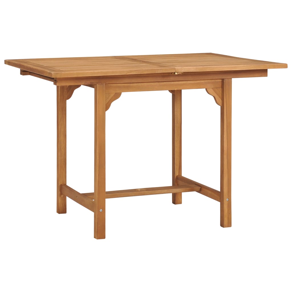 Tavolo da Giardino Estensibile (110-160)x80x75 cm Massello Teak