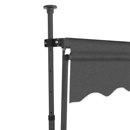 Tenda da Sole Retrattile Manuale con LED 300 cm Antracite
