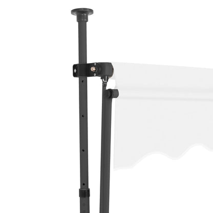 Tenda da Sole Retrattile Manuale con LED 100 cm Crema