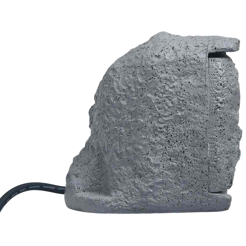 Presa da Esterno 4 Spine Resistente all'Acqua Poliresina Grigia