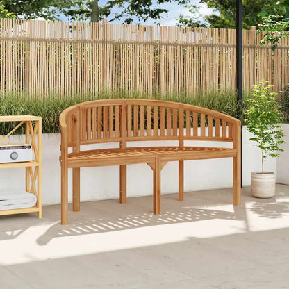 Panchina a Banana 151 cm in Legno Massello di Teak