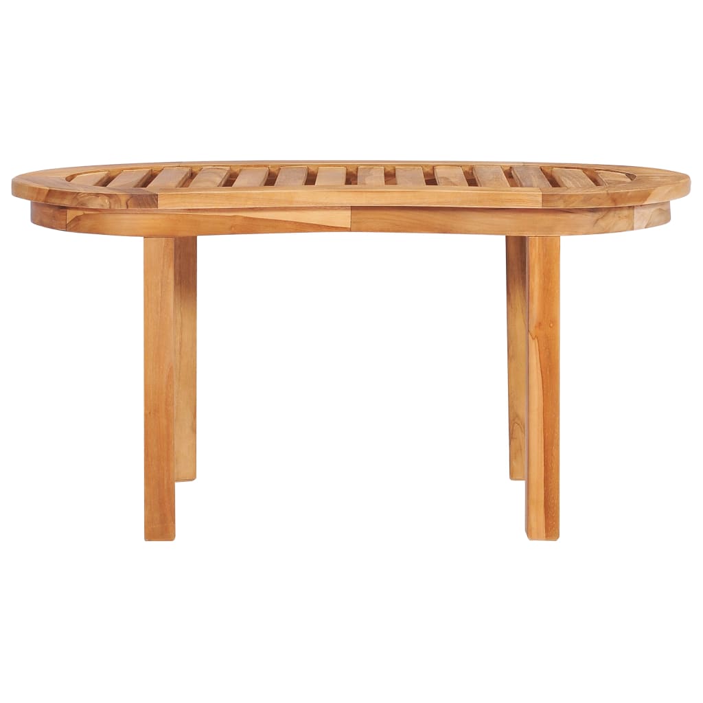 Tavolino da Salotto 90x50x45 cm in Legno Massello di Teak