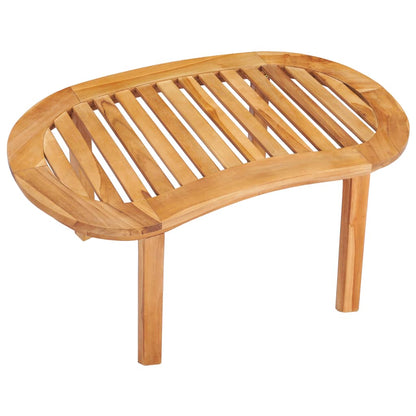 Tavolino da Salotto 90x50x45 cm in Legno Massello di Teak