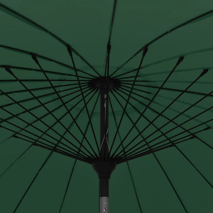 Ombrellone da Esterni con Palo in Alluminio 270 cm Verde