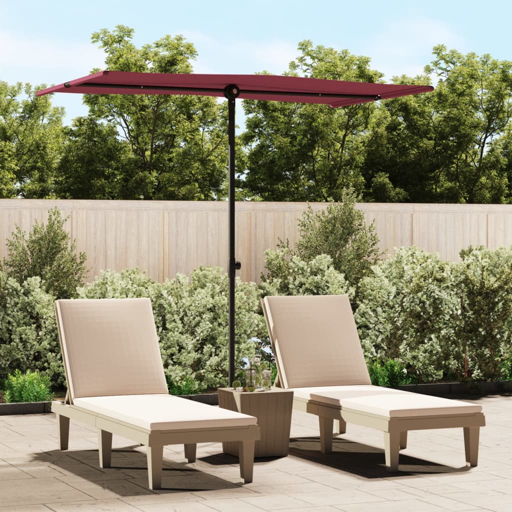 Ombrellone da Giardino con Palo in Alluminio 180x110 cm BordÃ²