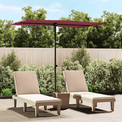 Ombrellone da Giardino con Palo in Alluminio 2x1,5 m BordÃ²