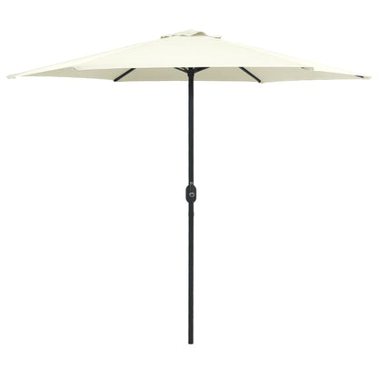 Ombrellone da Giardino Palo in Alluminio 270x246 cm Sabbia