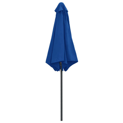 Ombrellone da Giardino con Palo in Alluminio 270x246 cm Azzurro
