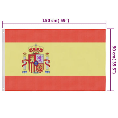 Bandiera della Spagna 90x150 cm