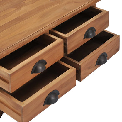 Tavolino da Salotto 68x68x30 cm in Legno Massello di Teak