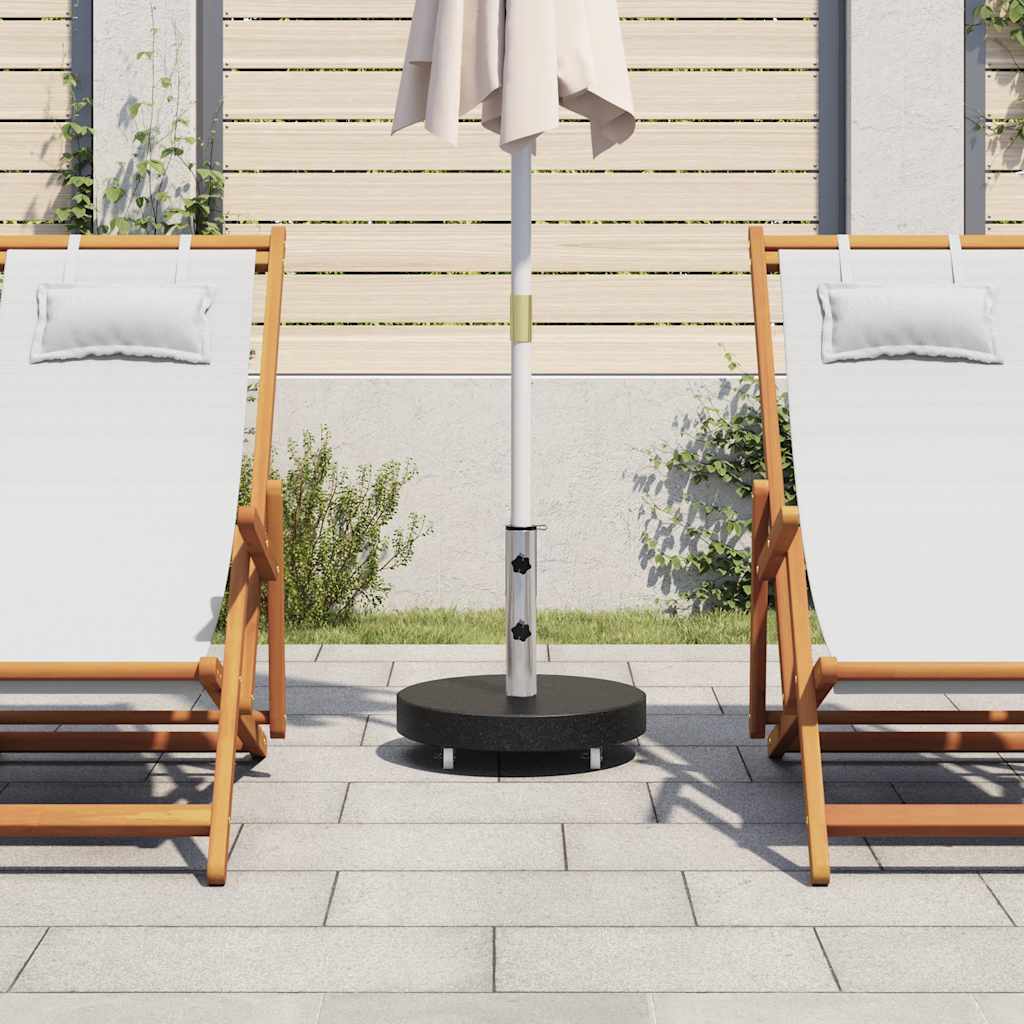 Base per Ombrellone in Granito 30 kg Circolare Nera