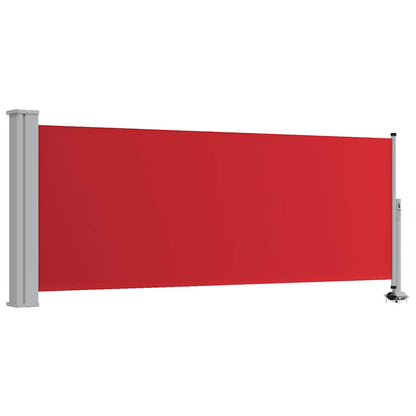 Tenda Laterale Retrattile per Patio 100x300 cm Rossa