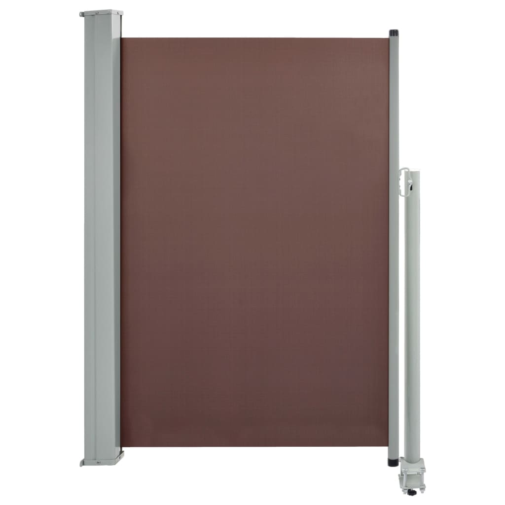 Tenda Laterale Retrattile per Patio 120x300 cm Marrone