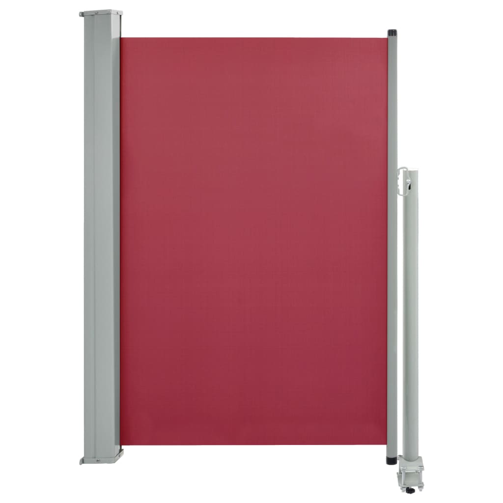 Tenda Laterale Retrattile per Patio 120x300 cm Rossa