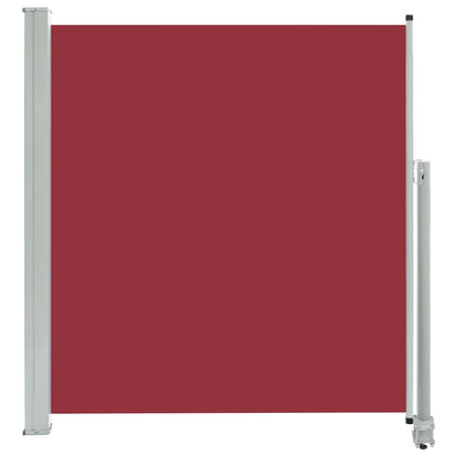 Tenda da Sole Laterale Retrattile per Patio 140x300 cm Rossa