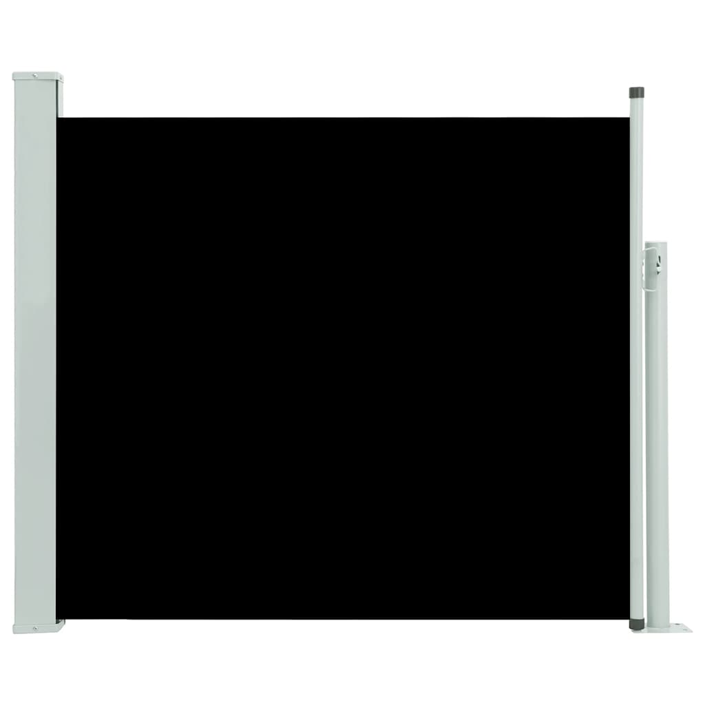 Tenda Laterale Retrattile per Patio 100x300 cm Nera