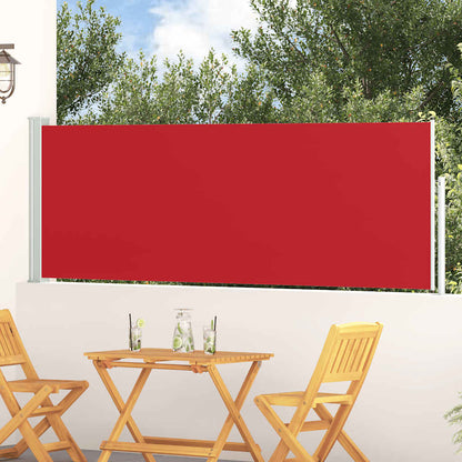 Tenda Laterale Retrattile per Patio 100x300 cm Rossa