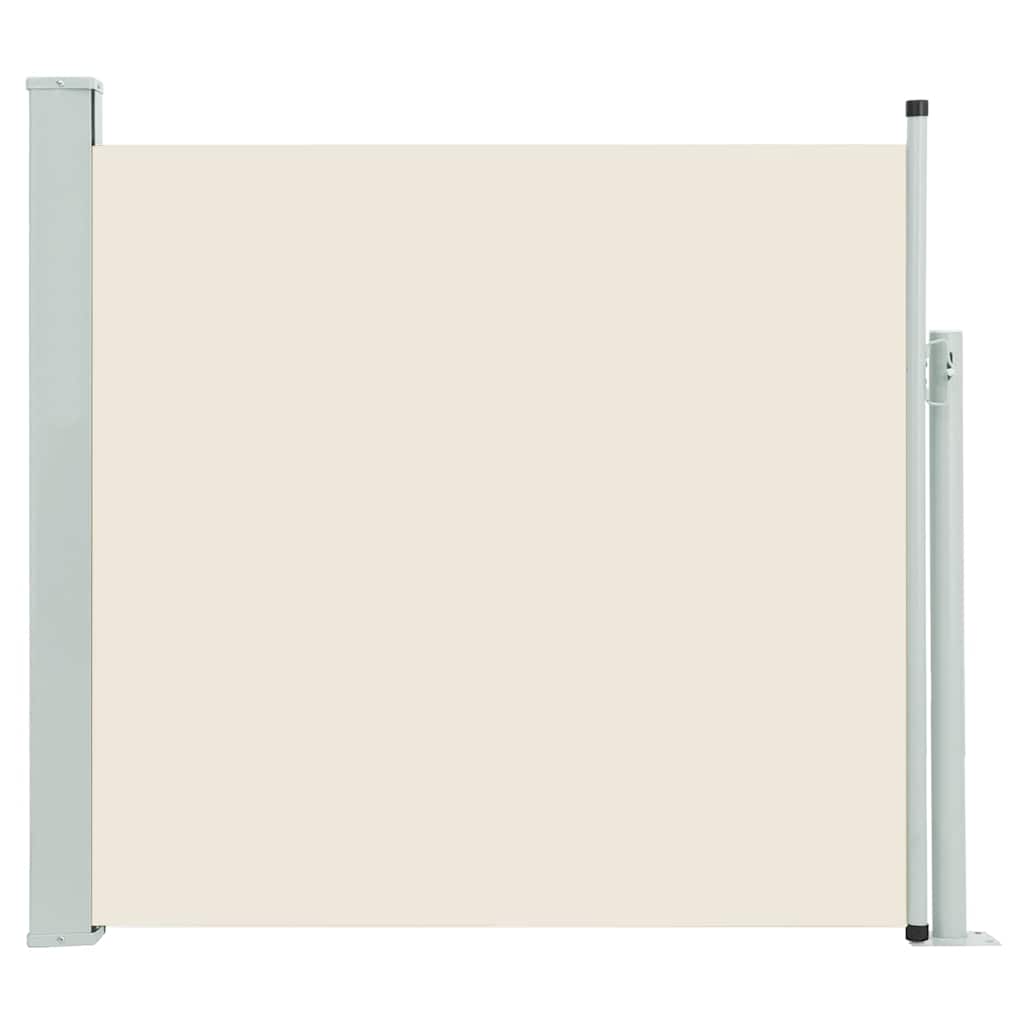 Tenda Laterale Retrattile per Patio 100x500 cm Crema