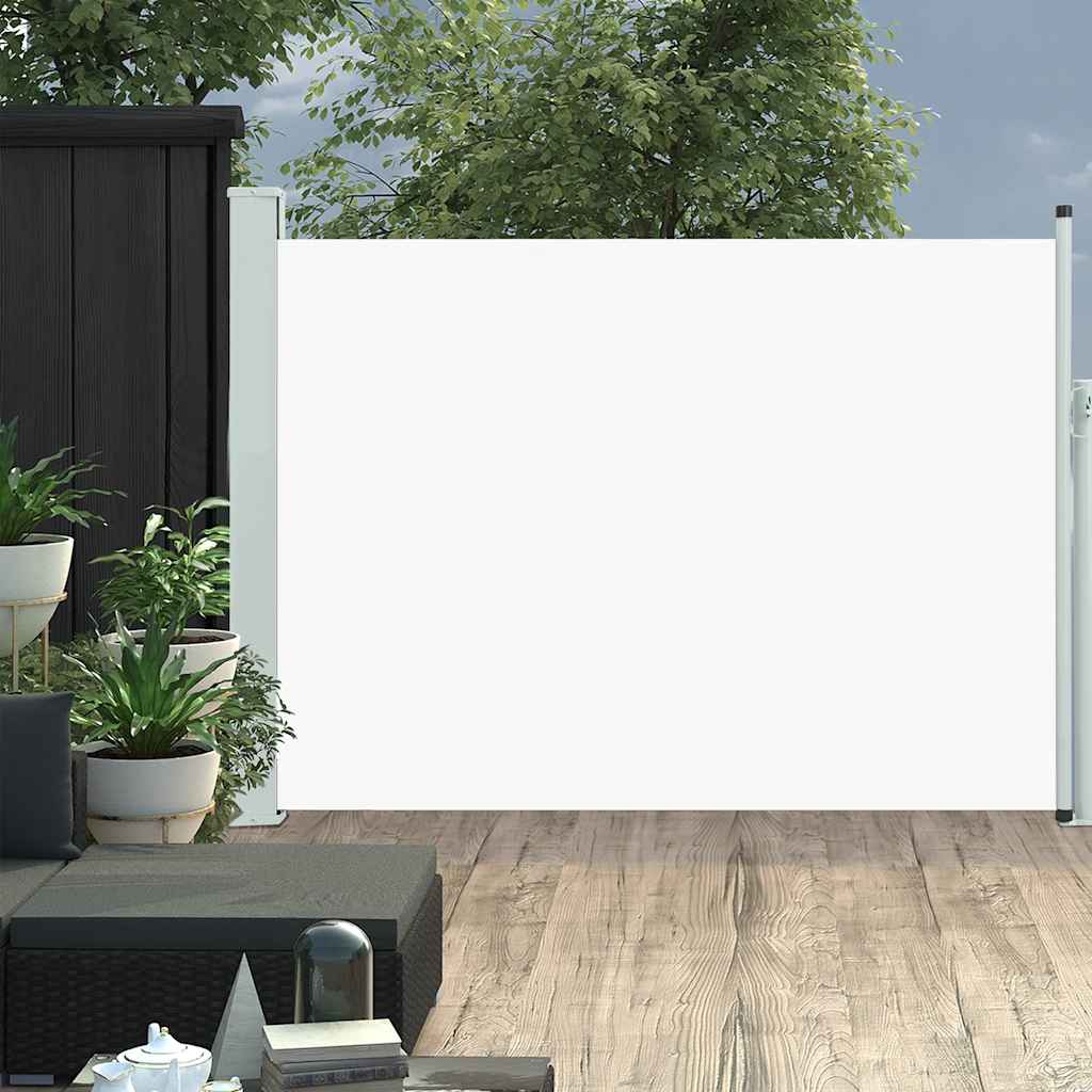 Tenda Laterale Retrattile per Patio 120x500 cm Crema