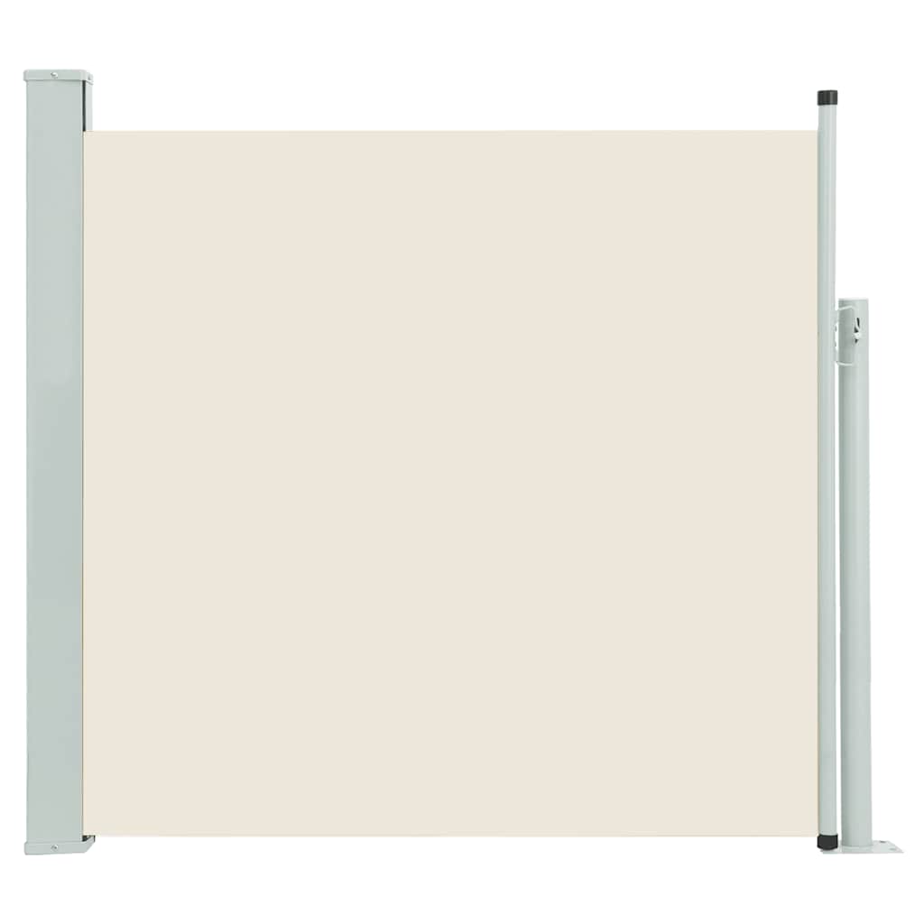 Tenda Laterale Retrattile per Patio 140x500 cm Crema