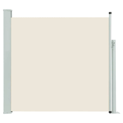 Tenda Laterale Retrattile per Patio 140x500 cm Crema