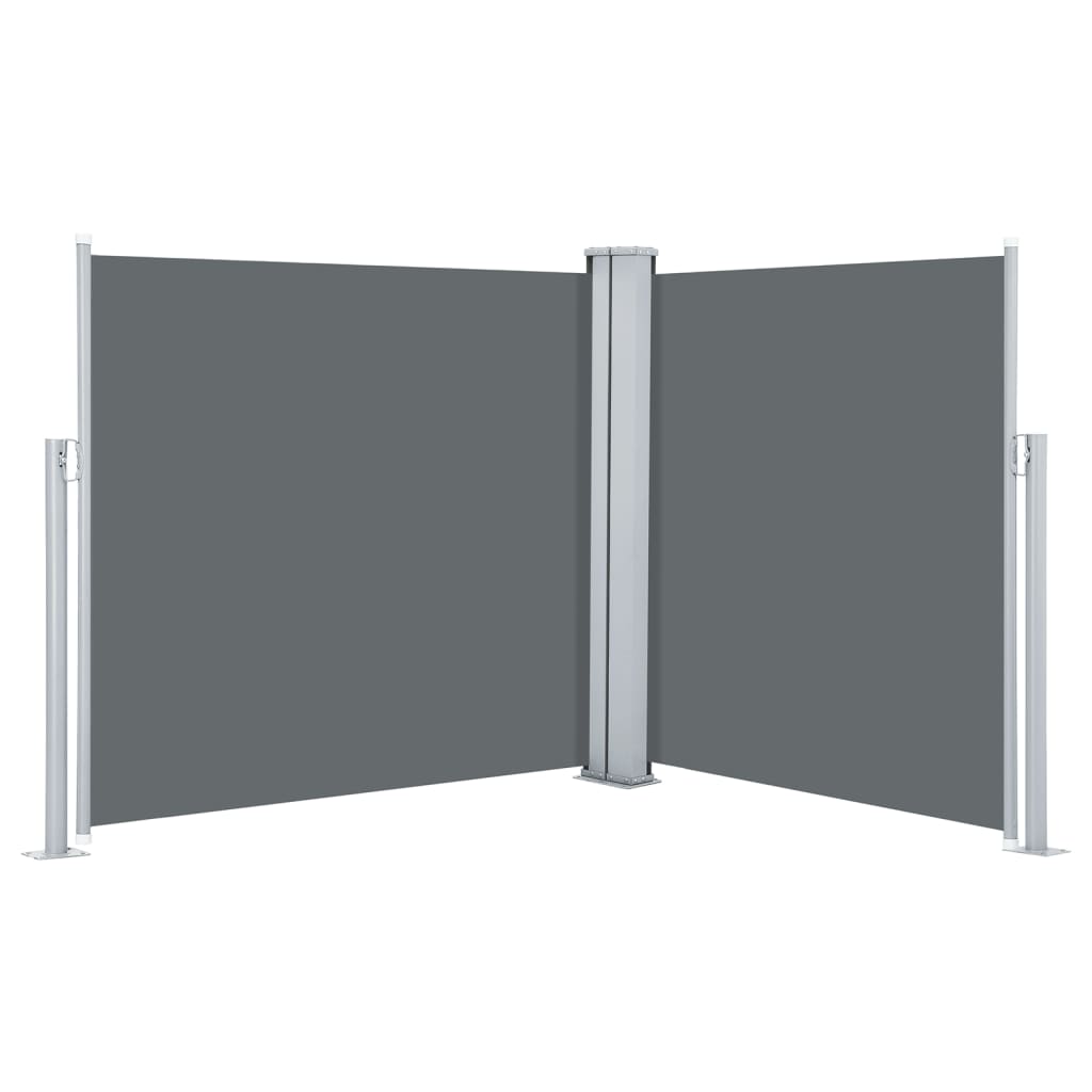 Tenda da sole laterale retrattile antracite 120x600 cm