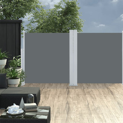 Tenda da sole laterale retrattile antracite 120x600 cm