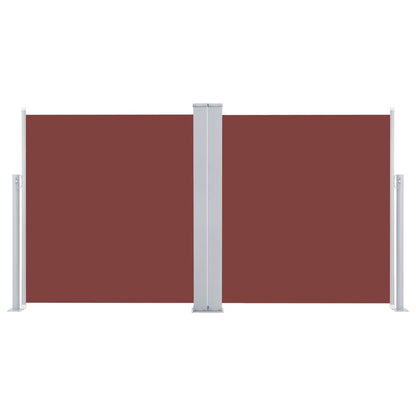 Tenda da Sole Laterale Retrattile Marrone 120x600 cm