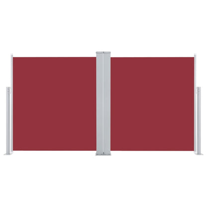 Tenda da Sole Laterale Retrattile Rossa 120x600 cm