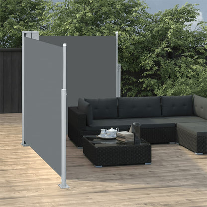 Tenda da sole laterale retrattile antracite 140x600 cm